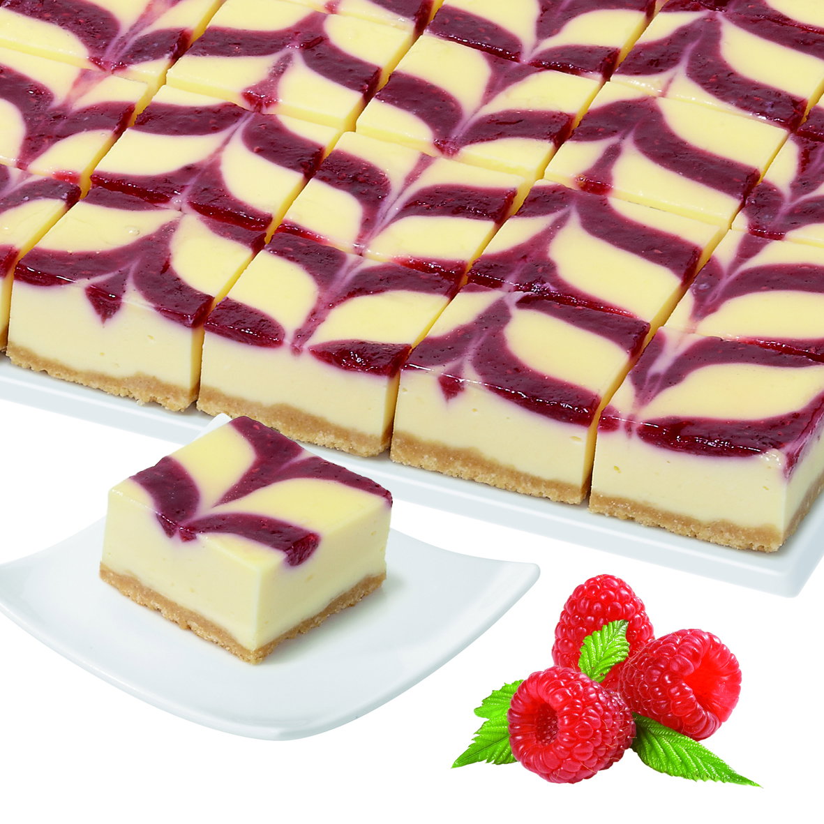 Matt Abe Raspberry Mekabe raspberry cheesecake slices 48x49g